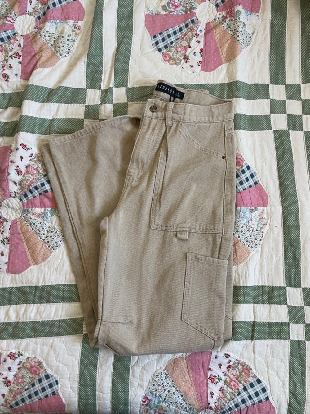 NWT Lioness Miami Vice Linen-Cotton Blend Oversized Cargo Pant Size S NEW - Picture 7 of 8